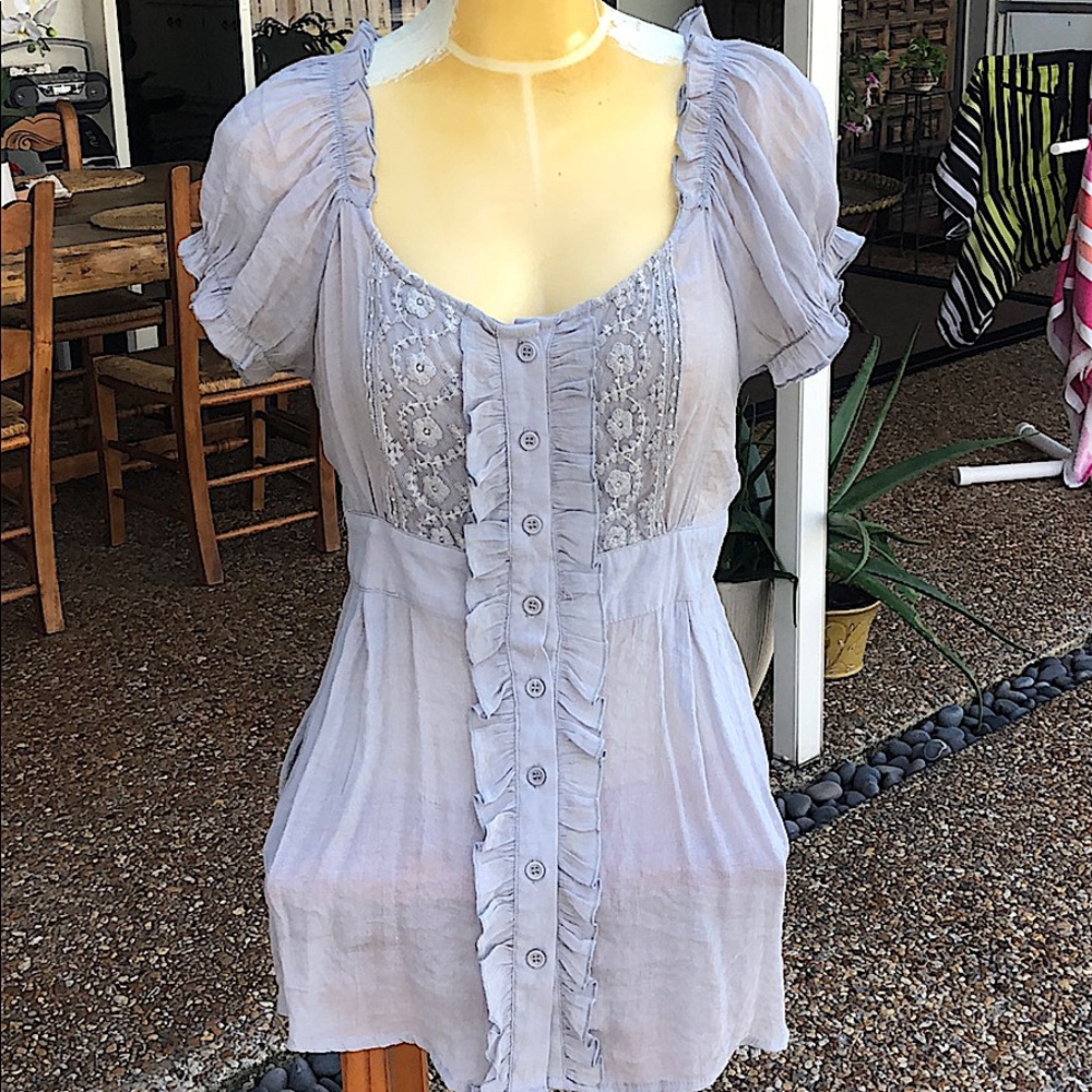 Mine Light Purple Ruffled Blouse